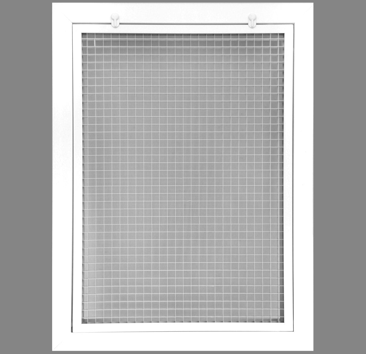 14" x 20" or 20" x 14" Cube Core Eggcrate Return Air Filter Grille for 1" Filter - Aluminum - White [Outer Dimensions: 16.5" X 22.5"] - HVAC PremiumCRFG1420 - HP