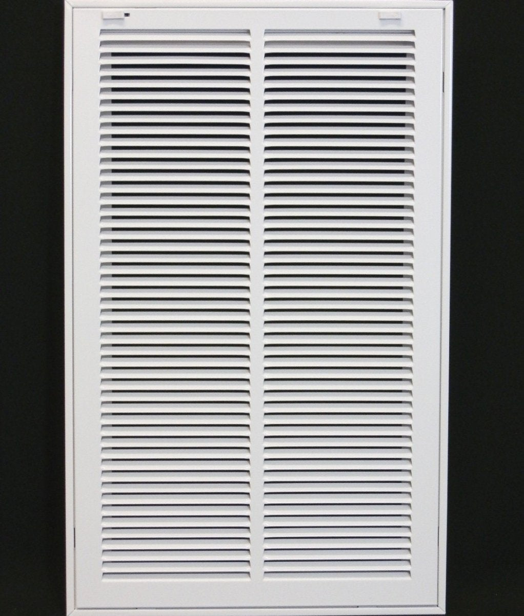 14" X 24" Steel Return Air Filter Grille for 1" Filter - Removable Frame - [Outer Dimensions: 16 5/8" X 26 5/8"] - HVAC PremiumRFG1424FBA