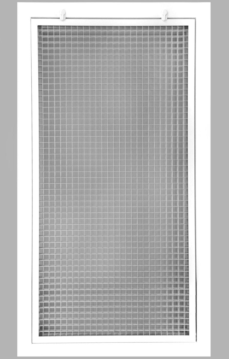 14&quot; x 30&quot; Cube Core Eggcrate Return Air Filter Grille for 1&quot; Filter - HVAC PremiumCRFG1430