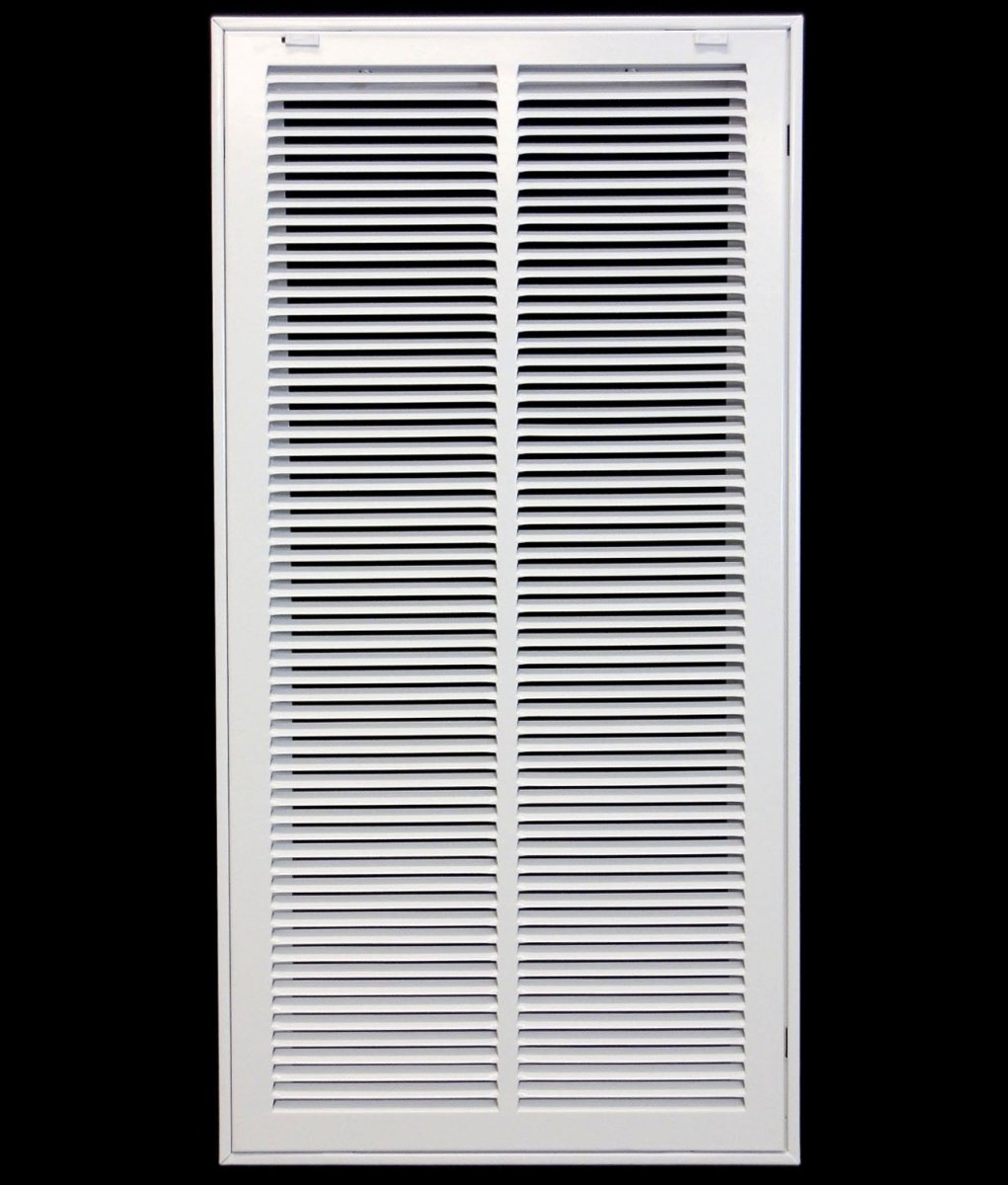 14" X 30" Steel Return Air Filter Grille for 1" Filter - Removable Frame - [Outer Dimensions: 16 5/8" X 32 5/8"] - HVAC PremiumRFG1430FBA