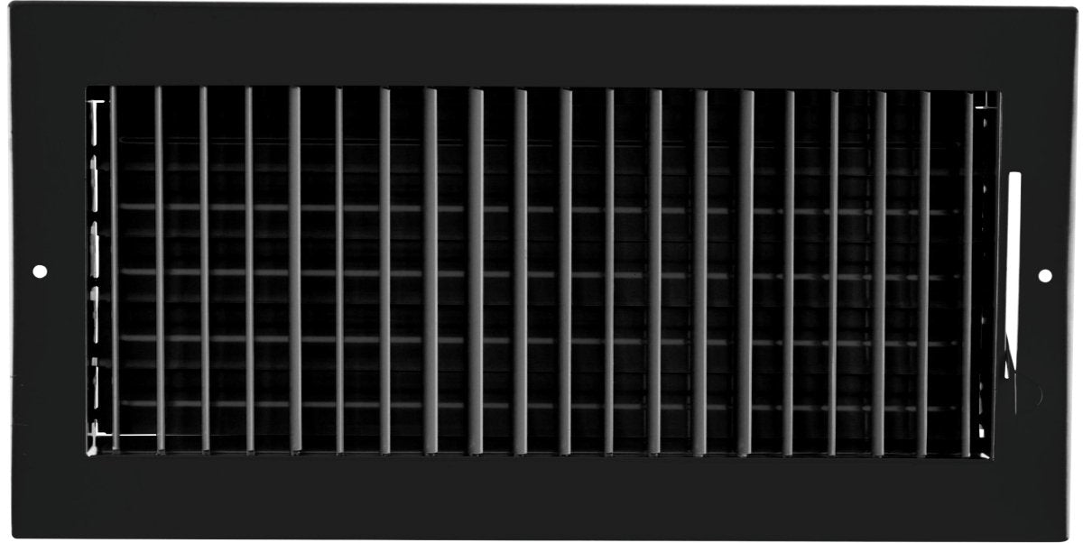 14&quot; X 6&quot; ADJUSTABLE AIR SUPPLY DIFFUSER - HVAC Vent Duct Cover Sidewall or Ceiling - HVAC PremiumCG - SV146 Black - HP