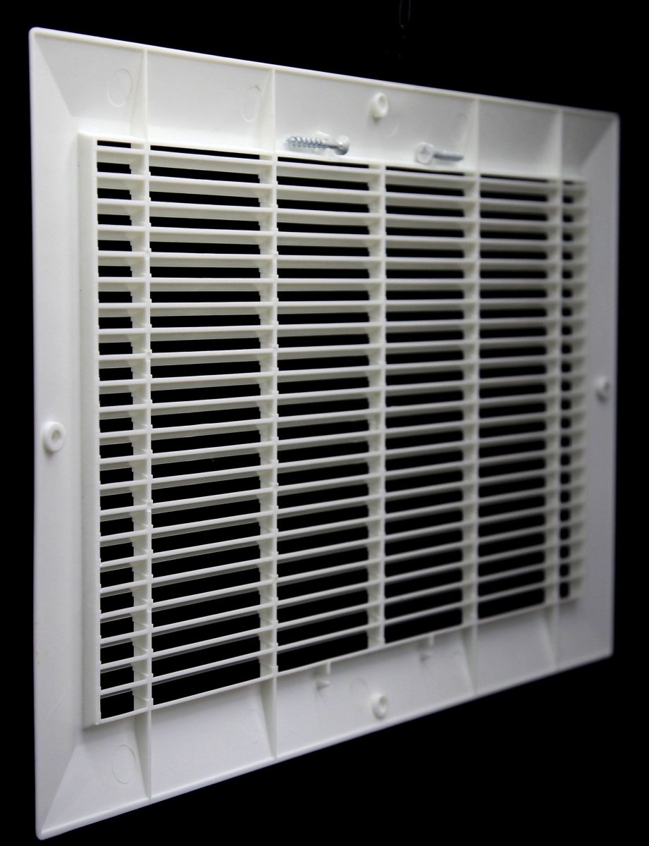 14&quot; x 6&quot; HVAC Return Air Grille - Plastic Never Rust Vent Duct Cover - For Wall &amp; Ceiling - HVAC PremiumPL RG146 - 1