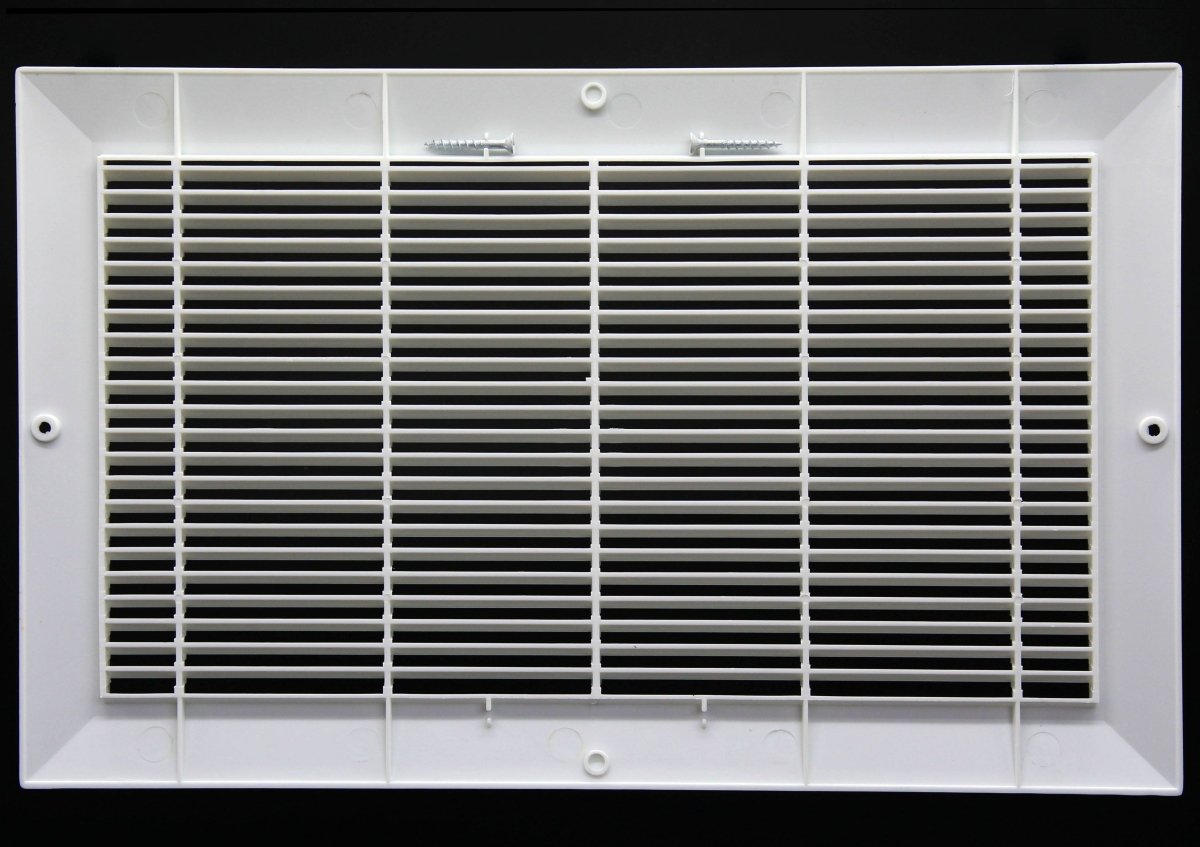 14&quot; x 6&quot; HVAC Return Air Grille - Plastic Never Rust Vent Duct Cover - For Wall &amp; Ceiling - HVAC PremiumPL RG146 - 1