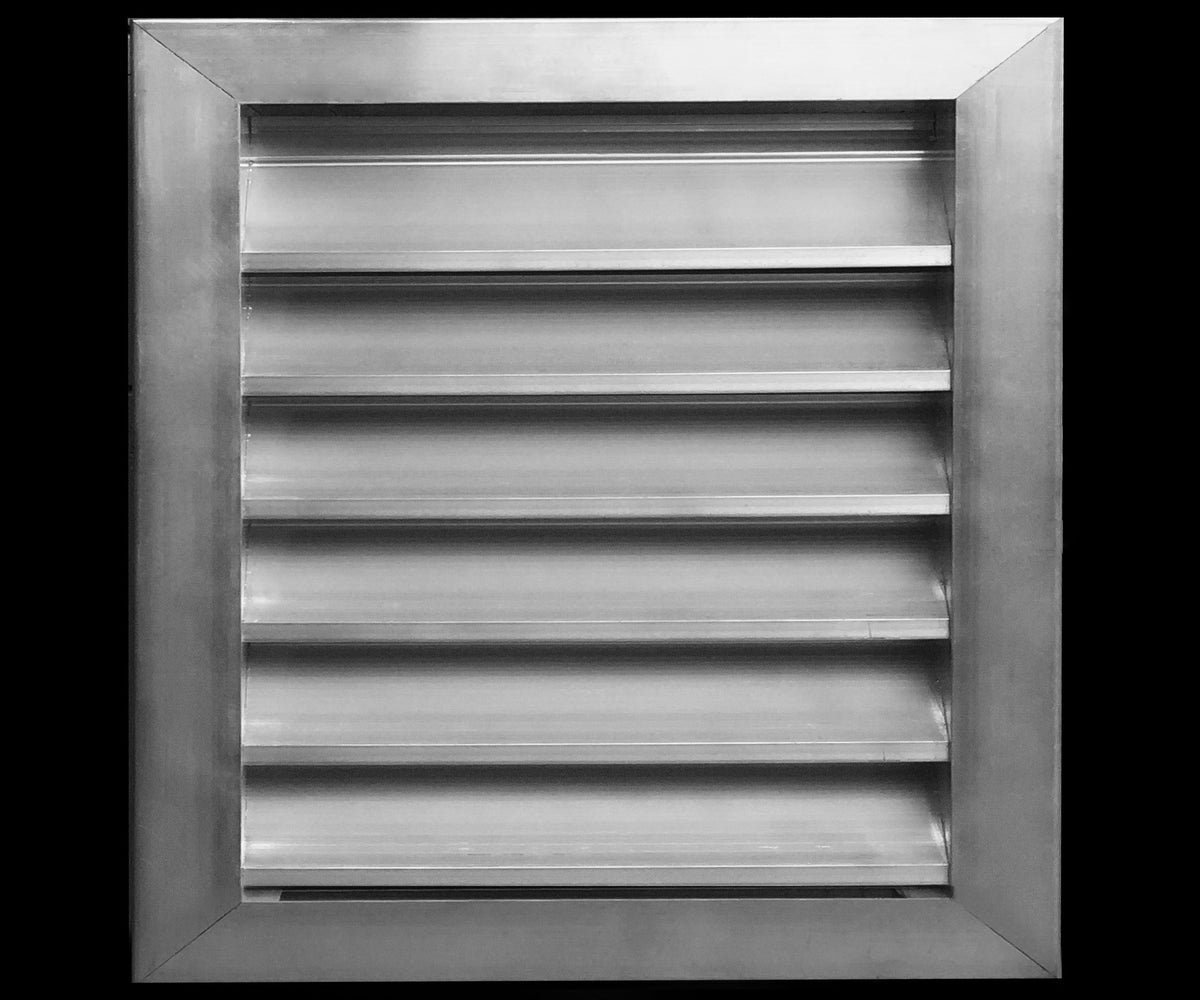 14&quot;w X 14&quot;h Aluminum Outdoor Weather Proof Louvers - Rain &amp; Waterproof Air Vent With Screen Mesh