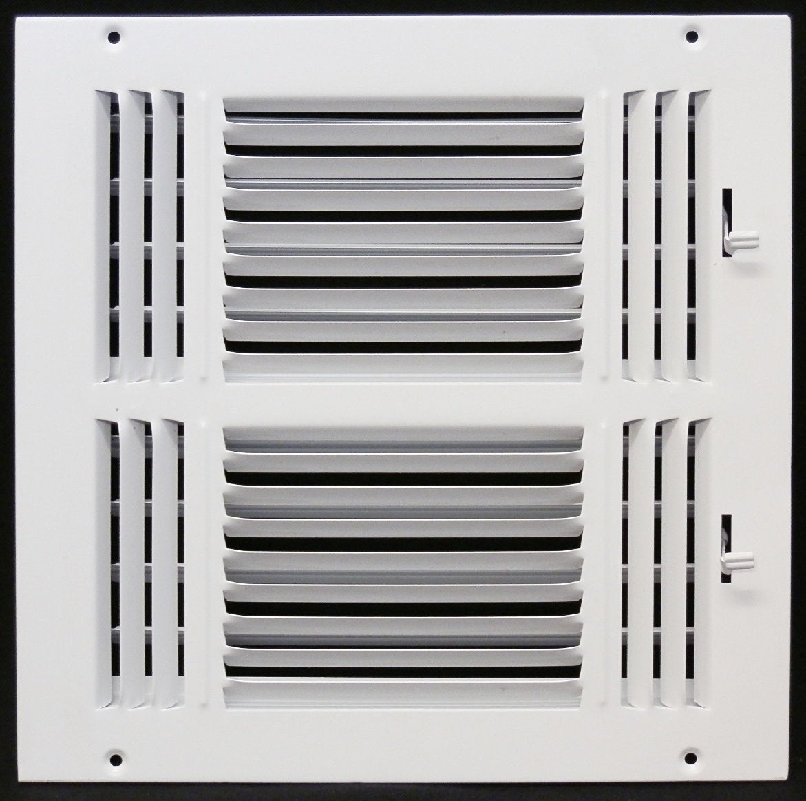 14&quot; X 10&quot; 3-Way AIR SUPPLY GRILLE - DUCT COVER &amp; DIFFUSER - Flat Stamped Face