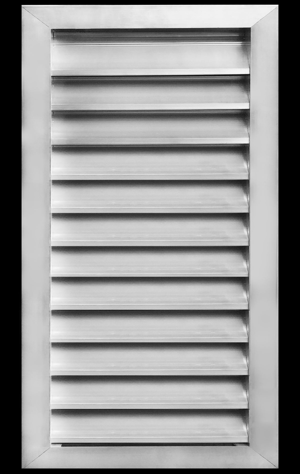14&quot;w X 26&quot;h Aluminum Outdoor Weather Proof Louvers - Rain &amp; Waterproof Air Vent With Screen Mesh