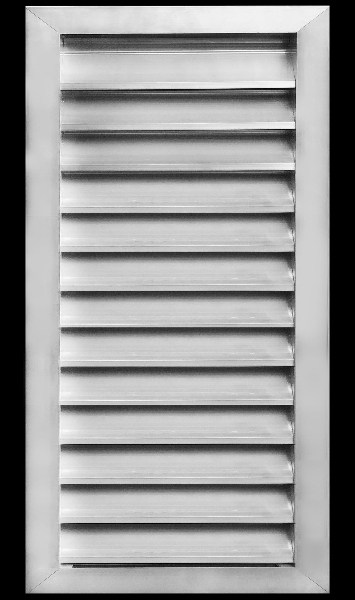 14&quot;w X 30&quot;h Aluminum Outdoor Weather Proof Louvers - Rain &amp; Waterproof Air Vent With Screen Mesh