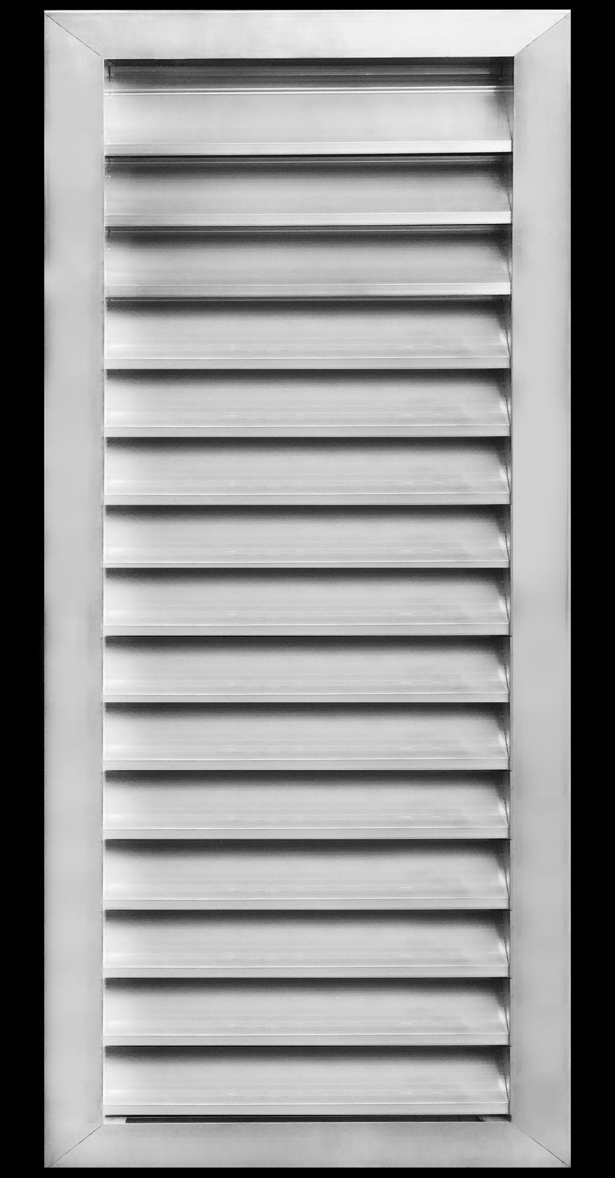 14&quot;w X 36&quot;h Aluminum Outdoor Weather Proof Louvers - Rain &amp; Waterproof Air Vent With Screen Mesh