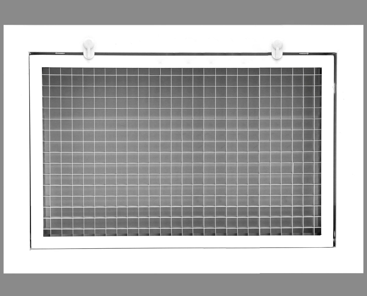 14&quot; x 6&quot; Cube Core Eggcrate Return Air Filter Grille for 1&quot; Filter