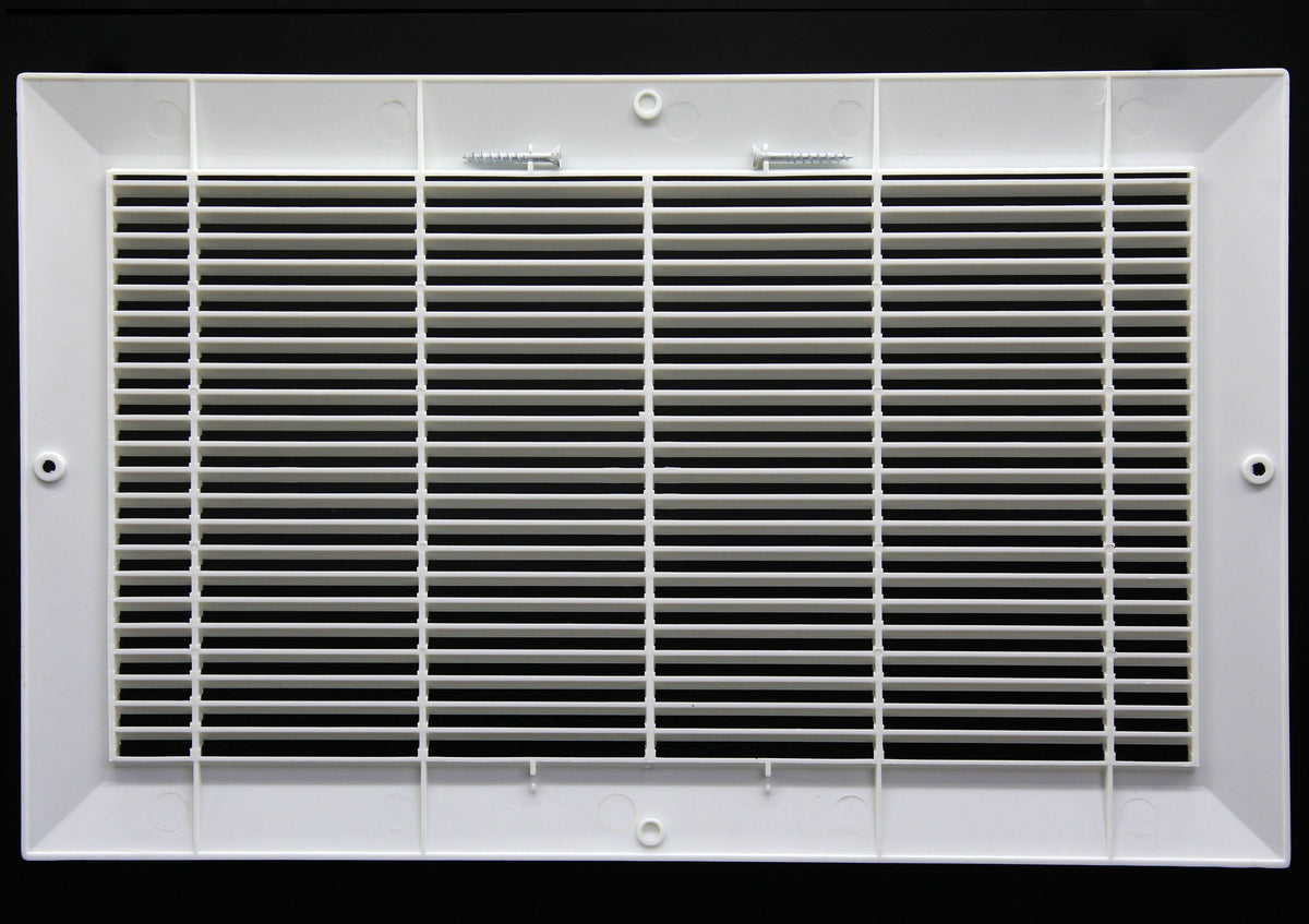 14&quot; x 6&quot; HVAC Return Air Grille  - Plastic Never Rust Vent Duct Cover - For Wall &amp; Ceiling