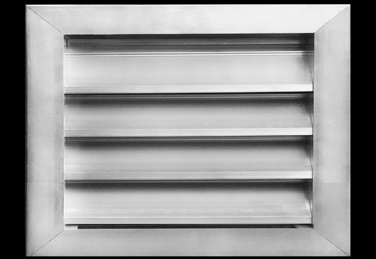 14"w X 10"h Aluminum Exterior Gable Louver Vent for Walls & Crawlspace - Weather - Resistant Air Grille with Screen Mesh - [Outer Dimensions 15.75"w x 11.75"h] - HVAC PremiumLO1410