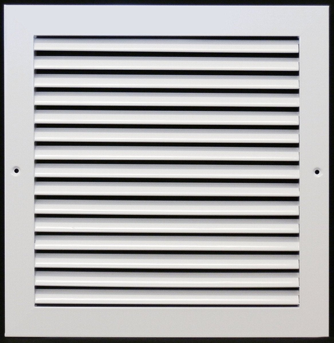 14"W X 12"H [Duct Opening] ALUMINUM RETURN GRILLE - EASY AIR FLOW - LINEAR BAR GRILLES [OUTER DIMENSIONS: 15.875"W X 13.875"H] - HVAC PremiumRG1412AL