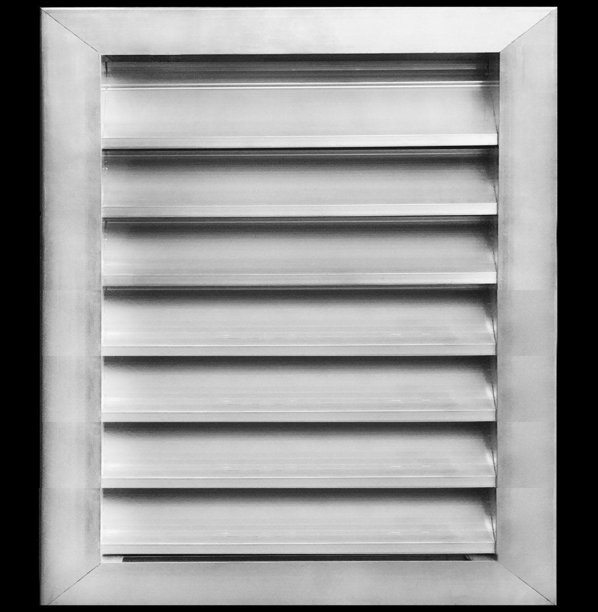 14"w X 16"h Aluminum Exterior Gable Louver Vent for Walls & Crawlspace - Weather - Resistant Air Grille with Screen Mesh - [Outer Dimensions 15.75"w x 17.75"h] - HVAC PremiumLO1416