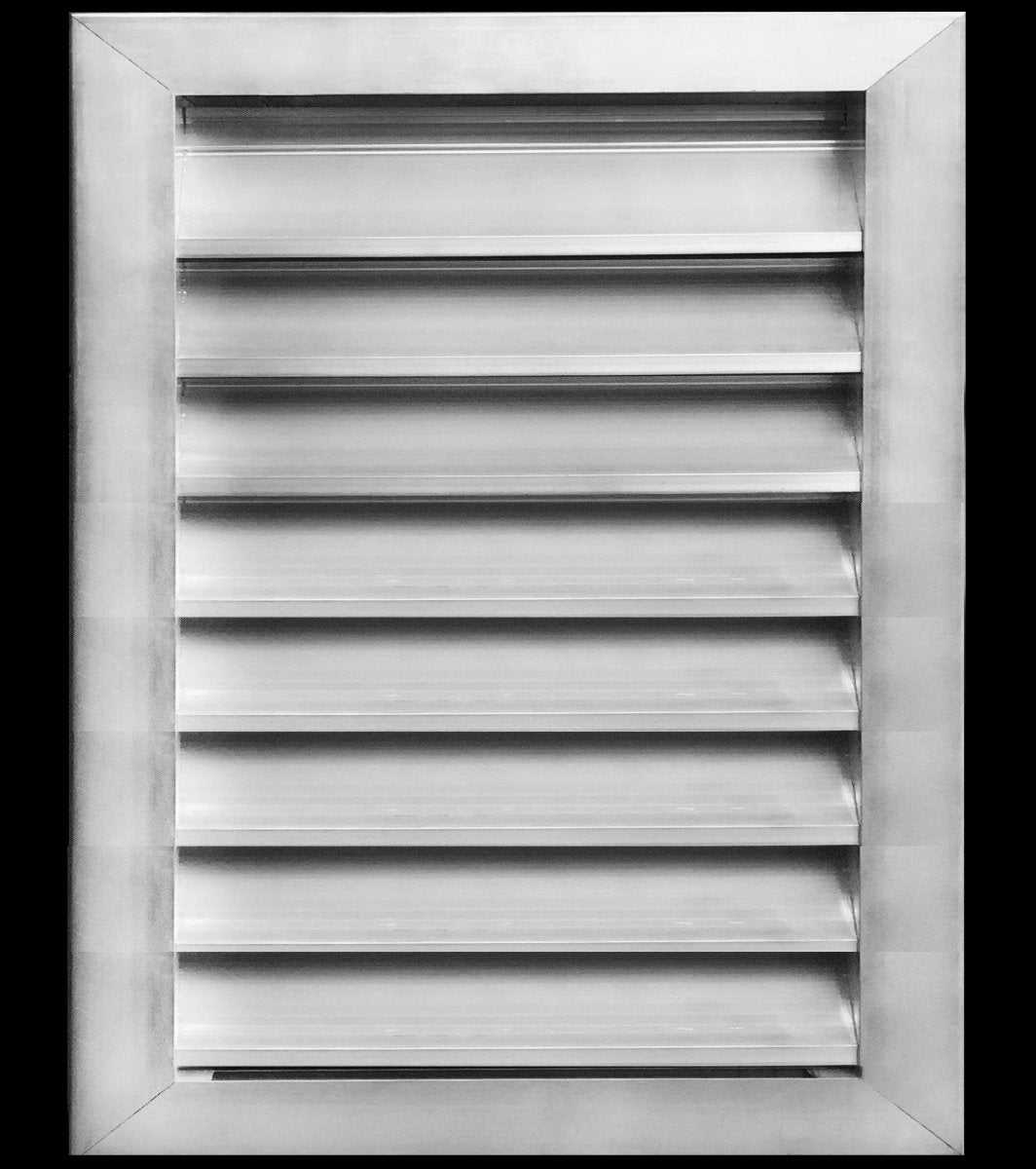 14"w X 18"h Aluminum Exterior Gable Louver Vent for Walls & Crawlspace - Weather - Resistant Air Grille with Screen Mesh - [Outer Dimensions 15.75"w x 19.75"h] - HVAC PremiumLO1418