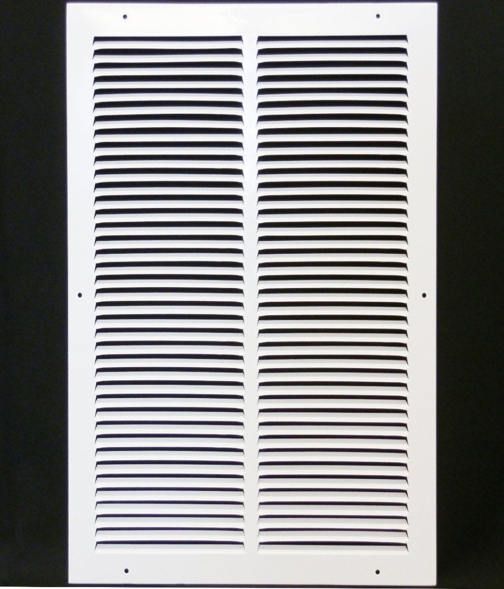 14"W X 24"H [Duct Opening] Steel Air Vent Return Grille - HVAC VENT DUCT COVER DIFFUSER - [Outer Dimensions: 15.75"W X 25.75"H] - HVAC PremiumMFRG1424W - HP