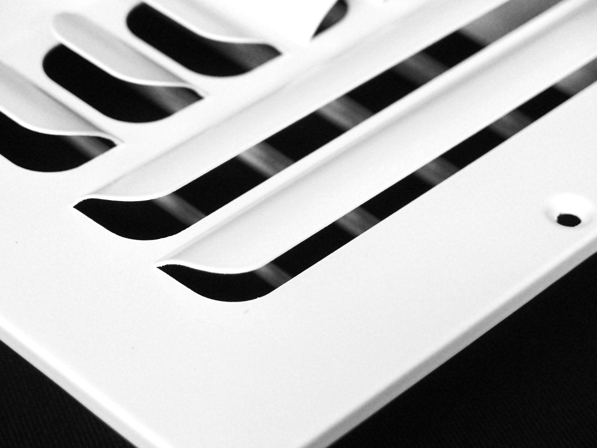 14&quot;w X 6&quot;h [Duct Opening] 2 - Way Fixed Curved Blade Air Supply Diffuser Register Vent Cover Grille [Outer Dimensions: 15.75&quot;W X 7.75&quot;H] - HVAC PremiumMFCSCR146W2