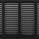 Return / Flat Stamped Steel Black