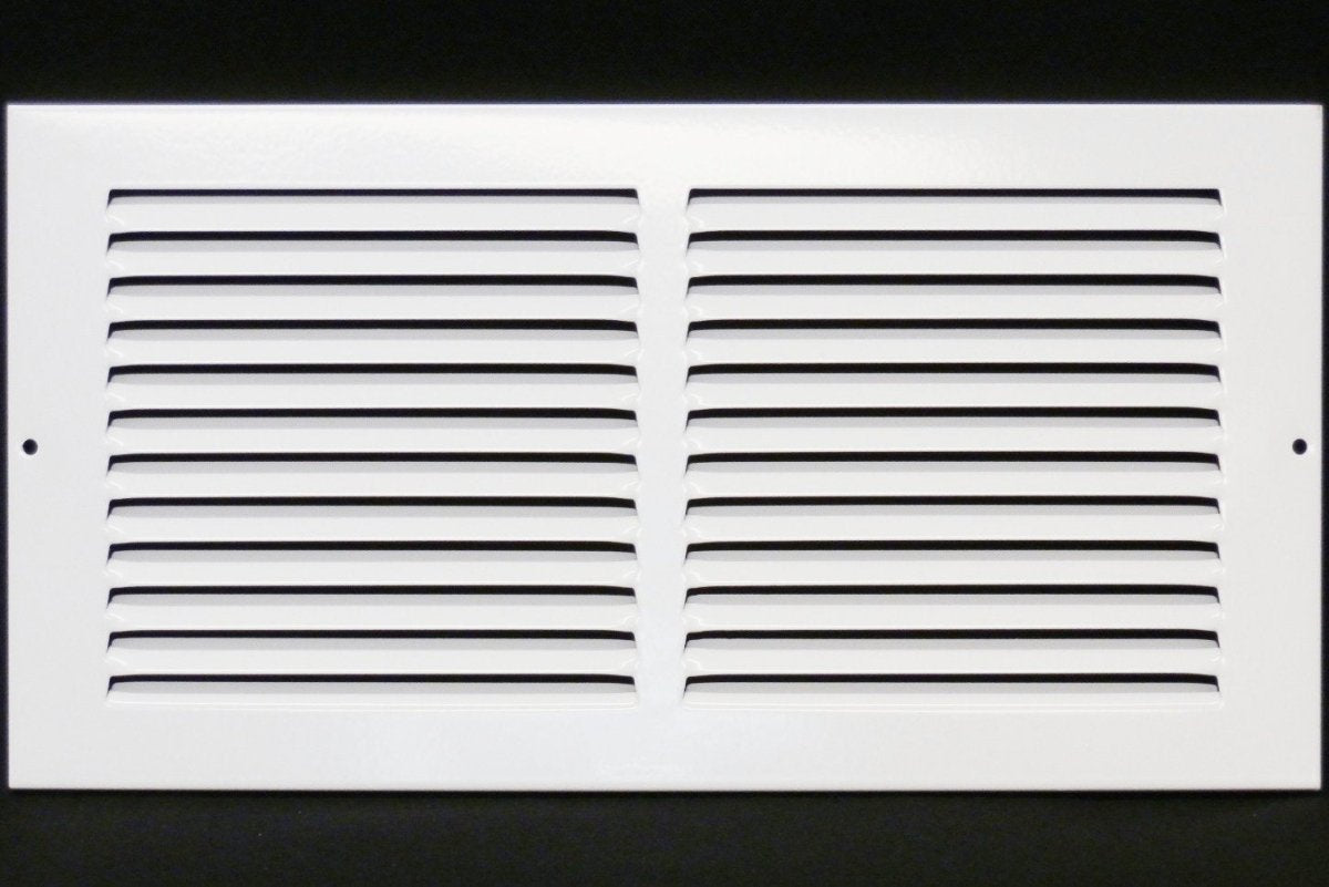 14"W X 8"H [Duct Opening] Steel Air Vent Return Grille - HVAC VENT DUCT COVER DIFFUSER - [Outer Dimensions: 15.75"W X 9.75"H] - HVAC PremiumRG148 FBA