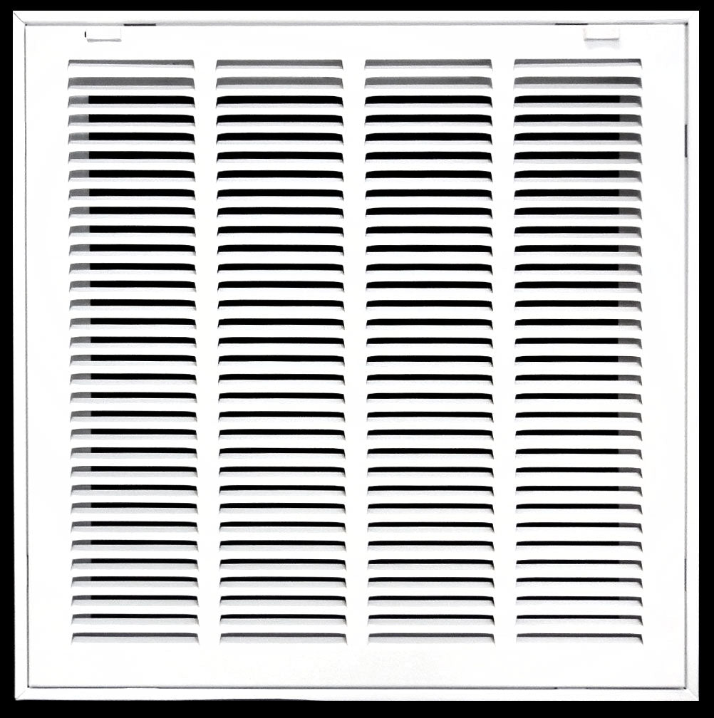 16" X 16" Steel Return Air Filter Grille for 1" Filter - Removable Frame - [Outer Dimensions: 18 5/8" X 18 5/8"] - HVAC PremiumRFG1616FBA - 1
