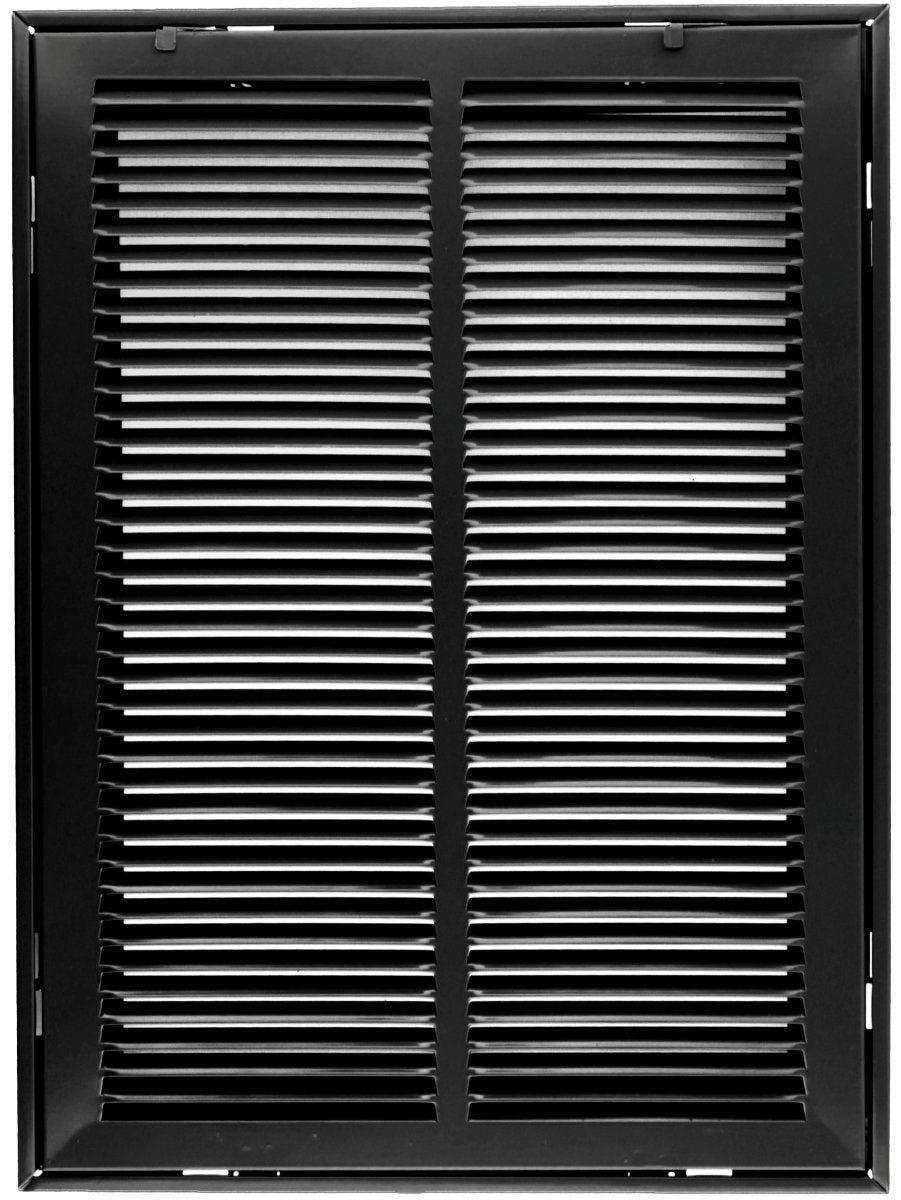 16" X 20" Steel Return Air Filter Grille for 1" Filter - Removable Frame - Black - [Outer Dimensions: 18 5/8" X 22 5/8"] - HVAC PremiumRFG1620 Black - HP