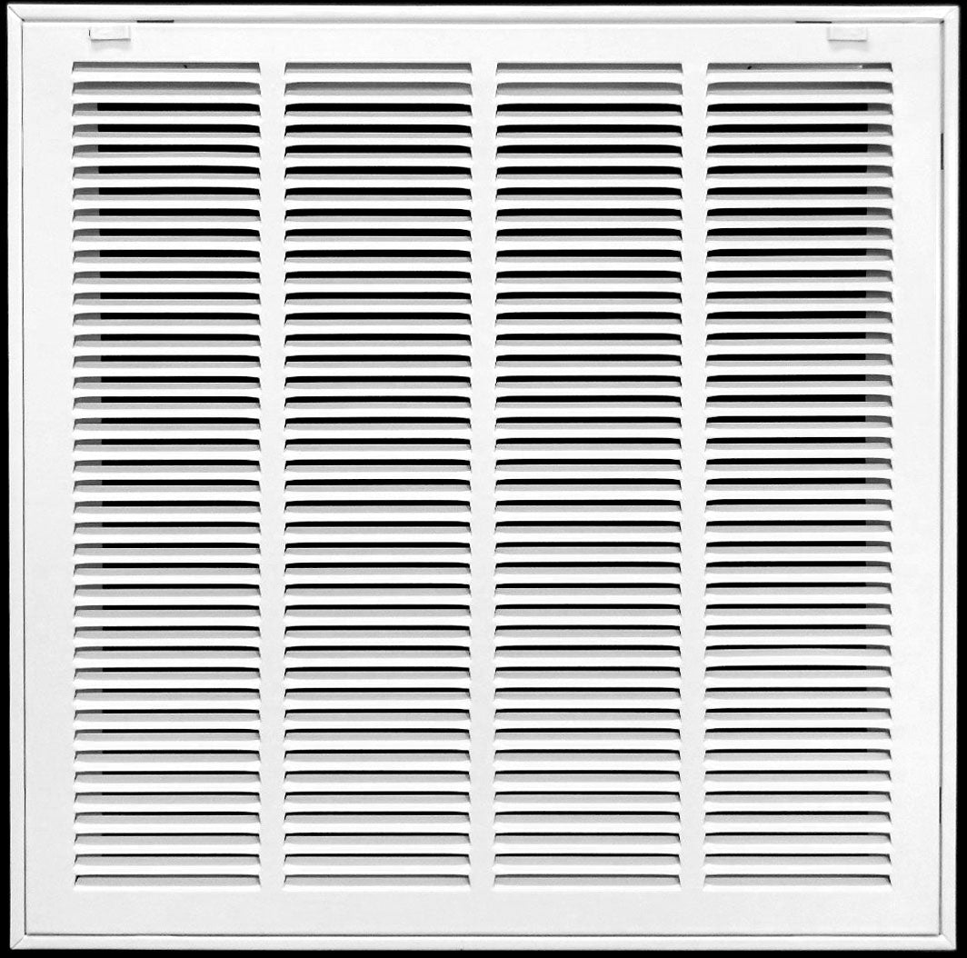 16" X 25" Steel Return Air Filter Grille for 1" Filter - Removable Frame - * Filter Included * [Outer Dimensions: 18 5/8" X 27 5/8"] - HVAC PremiumRFGF1625
