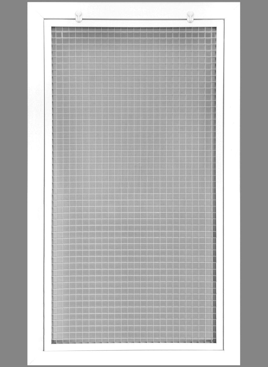 16&quot; x 32&quot; or 32&quot; x 16&quot; Cube Core Eggcrate Return Air Filter Grille for 1&quot; Filter - HVAC PremiumCRFG1632