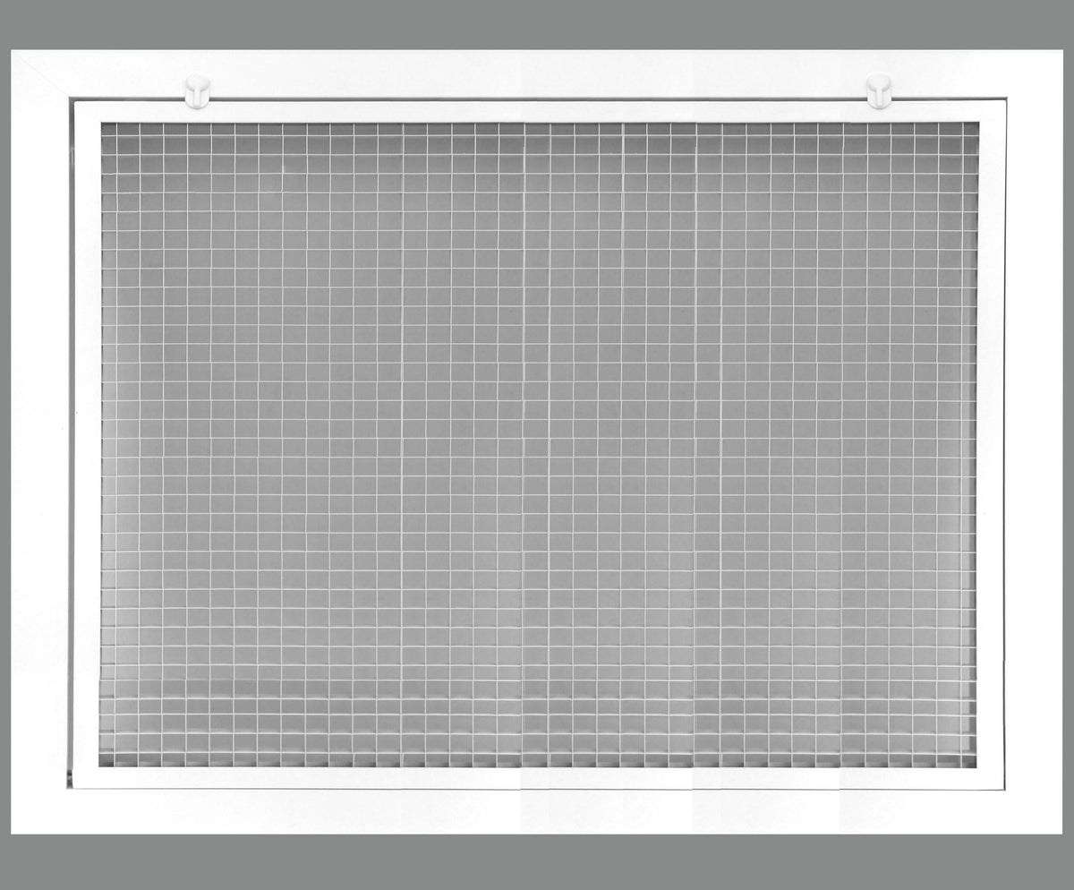 26&quot; x 22&quot; Cube Core Eggcrate Return Air Filter Grille for 1&quot; Filter