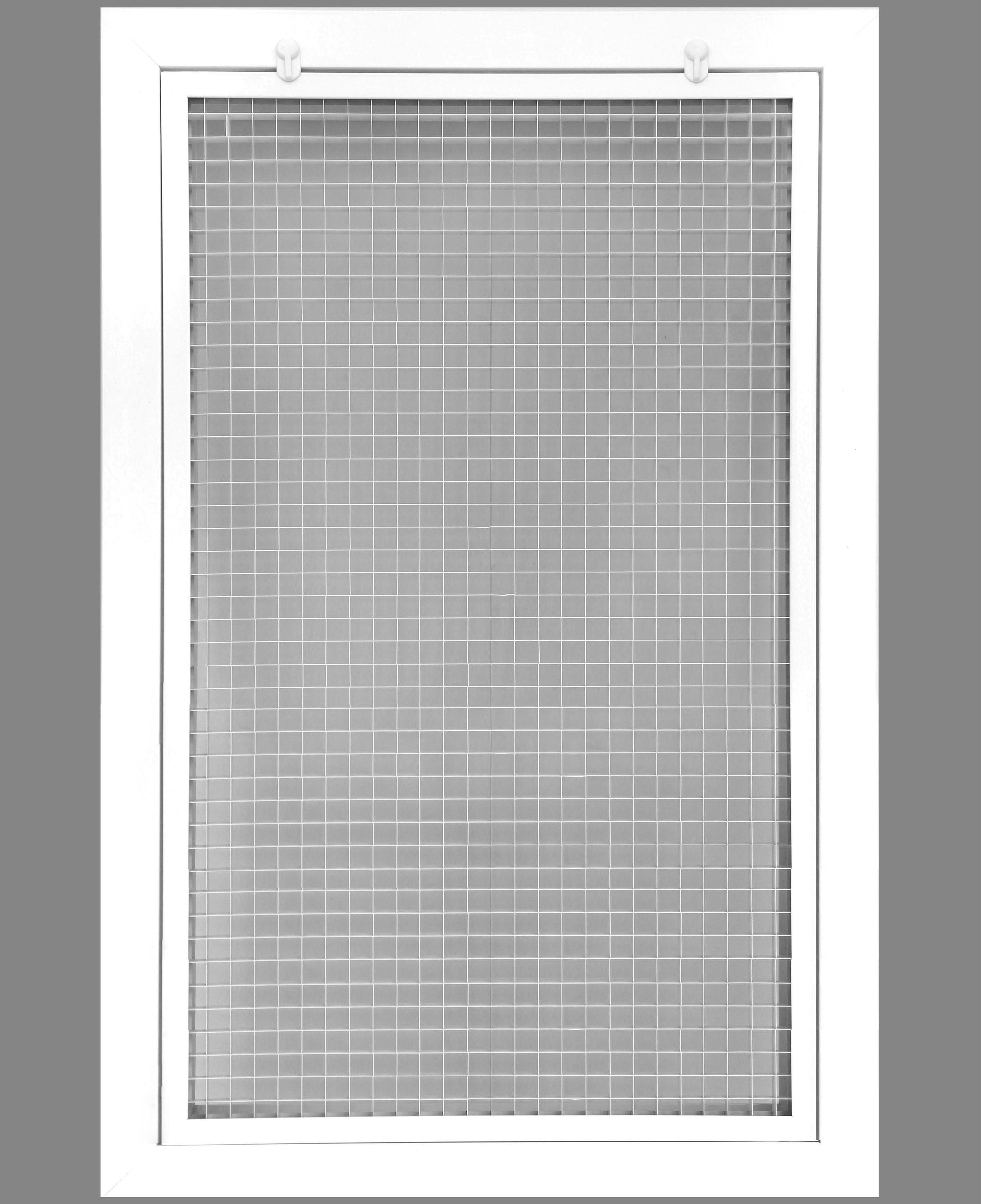 16" x 28" Cube Core Eggcrate Return Air Filter Grille for 1" Filter