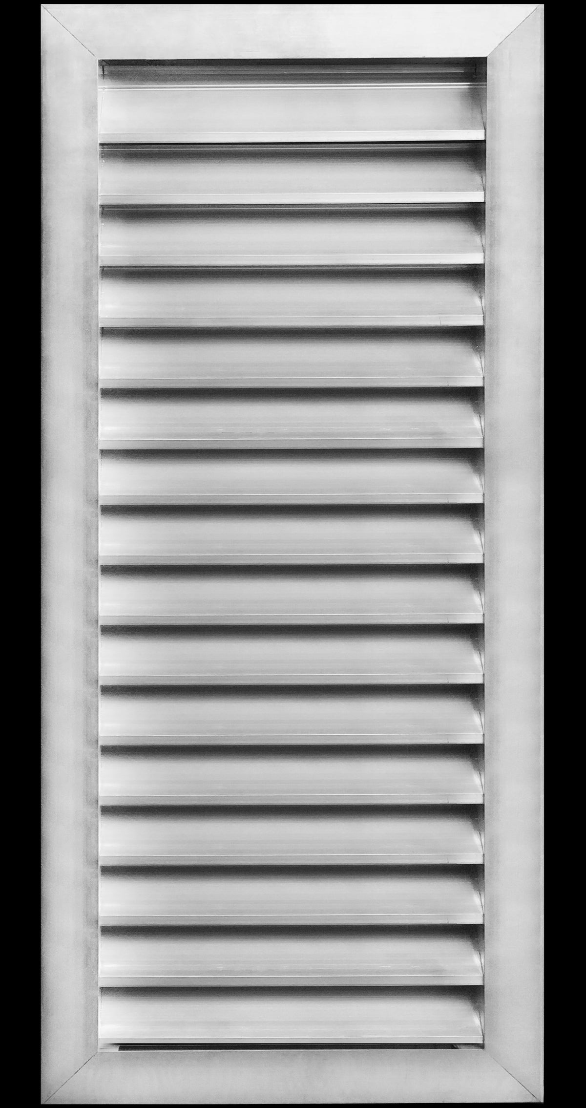 16&quot;w X 36&quot;h Aluminum Outdoor Weather Proof Louvers - Rain &amp; Waterproof Air Vent With Screen Mesh