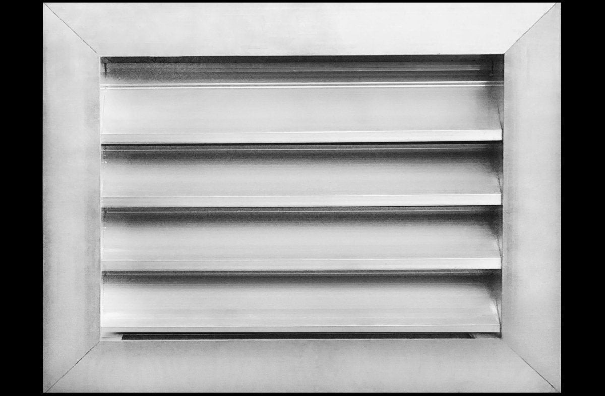 16"w X 10"h Aluminum Exterior Gable Louver Vent for Walls & Crawlspace - Weather - Resistant Air Grille with Screen Mesh - [Outer Dimensions 17.75"w x 11.75"h] - HVAC PremiumLO1610