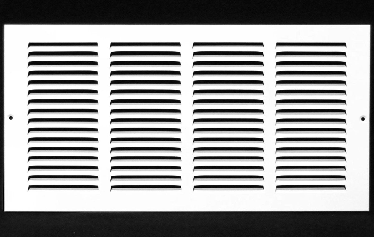 16"W X 10"H [Duct Opening] Steel Air Vent Return Grille - HVAC VENT DUCT COVER DIFFUSER - [Outer Dimensions: 17.75"W X 11.75"H] - HVAC PremiumMFRG1610W - HP
