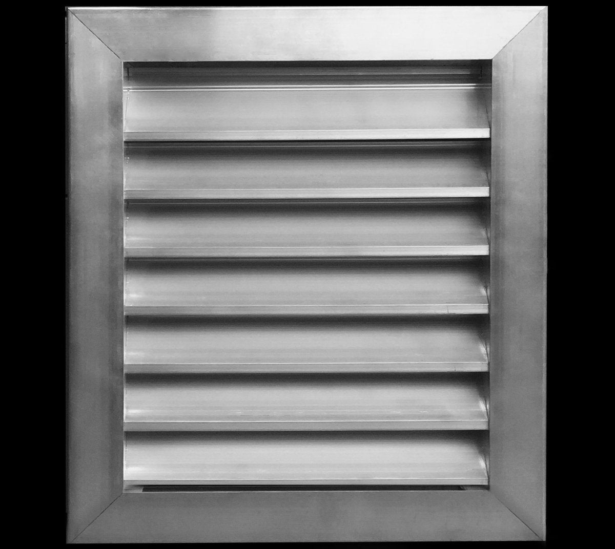16"w X 16"h Aluminum Exterior Gable Louver Vent for Walls & Crawlspace - Weather - Resistant Air Grille with Screen Mesh - [Outer Dimensions 17.75"w x 17.75"h] - HVAC PremiumLO1616