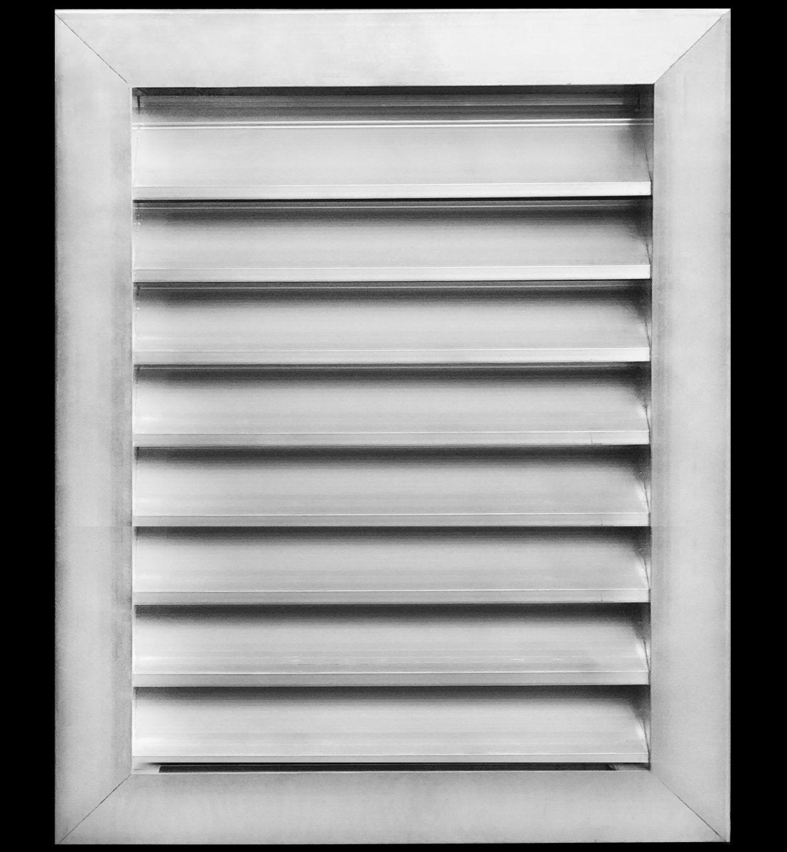 16"w X 18"h Aluminum Exterior Gable Louver Vent for Walls & Crawlspace - Weather - Resistant Air Grille with Screen Mesh - [Outer Dimensions 17.75"w x 19.75"h] - HVAC PremiumLO1618