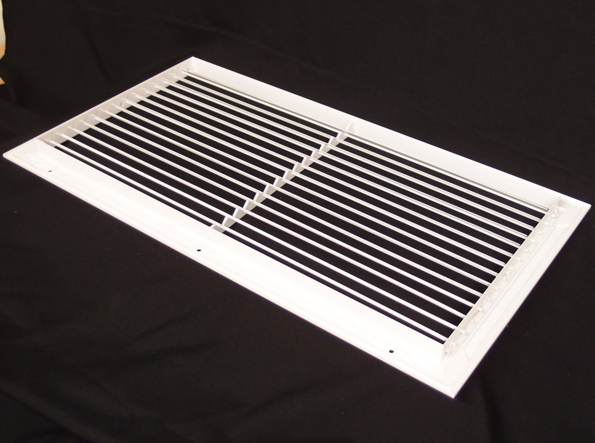 16&quot;w X 20&quot;h Aluminum Adjustable Return/Supply HVAC Air Grille - HVAC PremiumRGADJ - 1620 - 1