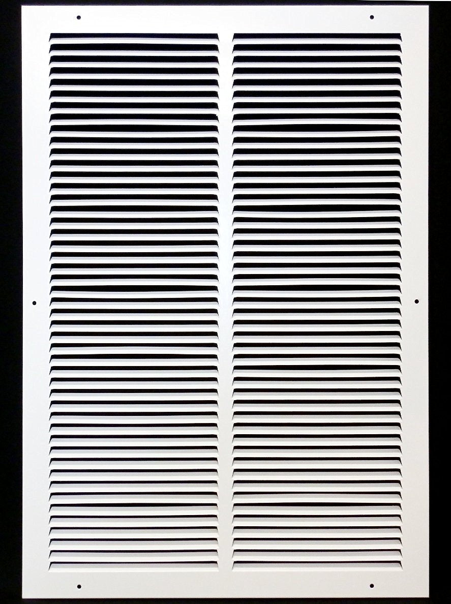 16"W X 25"H [Duct Opening] Steel Air Vent Return Grille - HVAC VENT DUCT COVER DIFFUSER - [Outer Dimensions: 17.75"W X 26.75"H] - HVAC PremiumRG1625 FBA