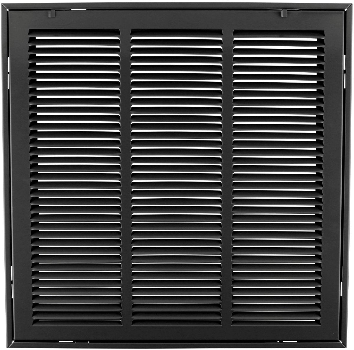 18" X 18" Steel Return Air Filter Grille for 1" Filter - Removable Frame - [Outer Dimensions: 20 5/8" X 20 5/8"] - HVAC PremiumRFG1818 Black