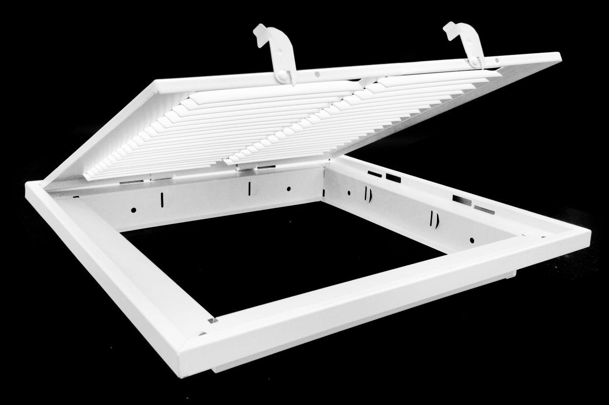 18" X 30" Steel Return Air Filter Grille for 1" Filter - Fixed Hinge - [Outer Dimensions: 20 5/8" X 32 5/8"] - HVAC Premium190 18X30 FBA