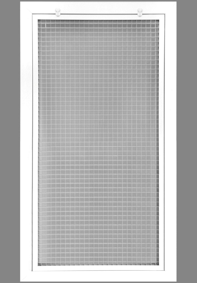 18" x 34" Cube Core Eggcrate Return Air Filter Grille for 1" Filter - HVAC PremiumCRFG1834