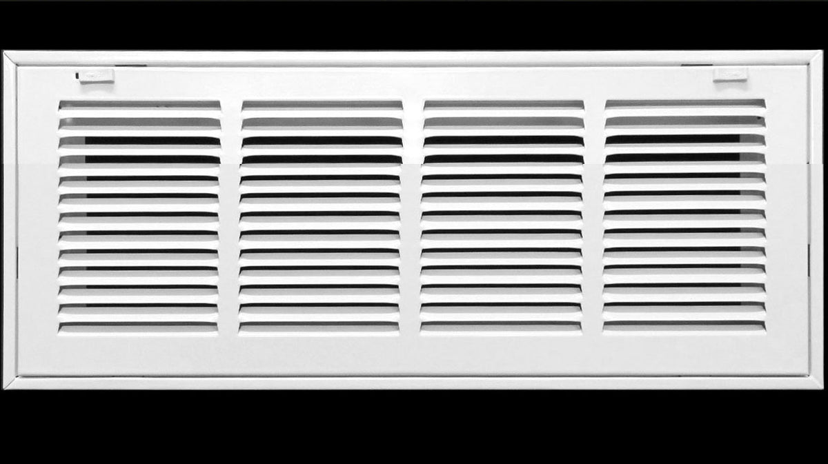 18&quot; X 6&quot; Steel Return Air Filter Grille for 1&quot; Filter - Removable Frame - [Outer Dimensions: 20 5/8&quot; X 8 5/8&quot;]