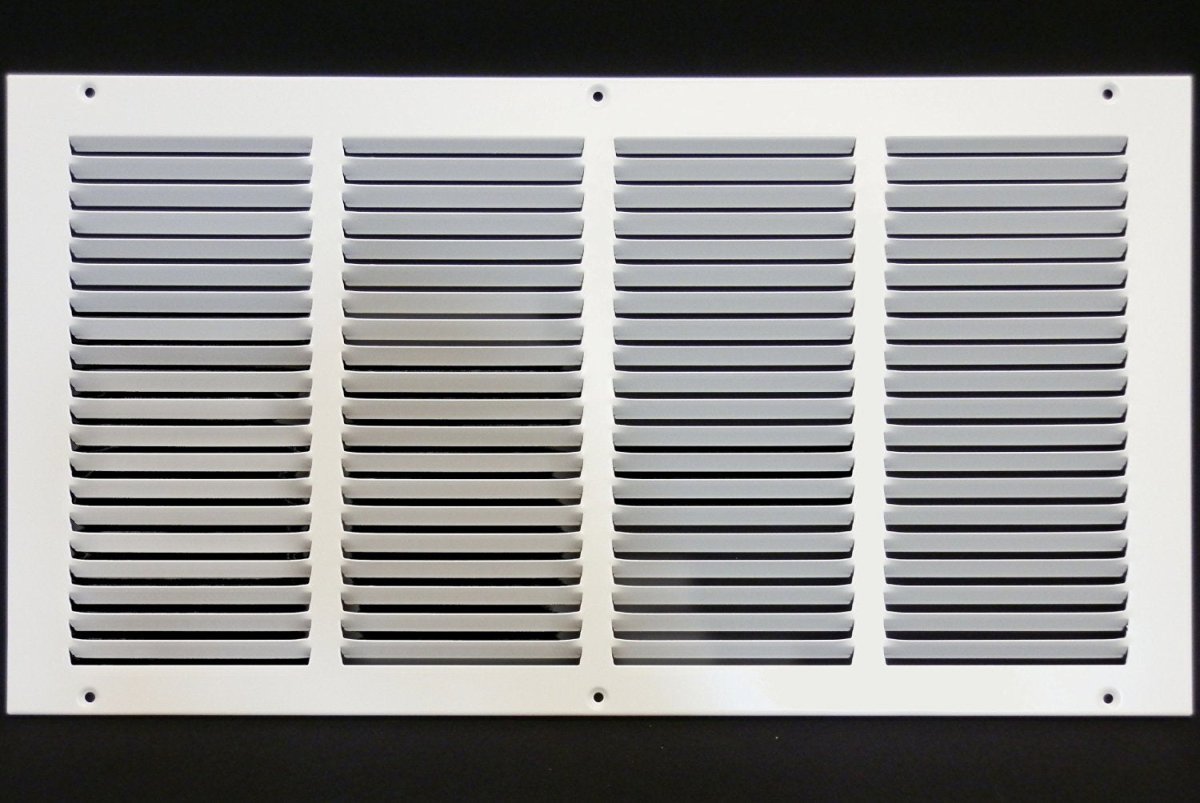 18"W X 10"H [Duct Opening] Steel Air Vent Return Grille - HVAC VENT DUCT COVER DIFFUSER - [Outer Dimensions: 19.75"W X 10.75"H] - HVAC Premium170 18X10 FBA