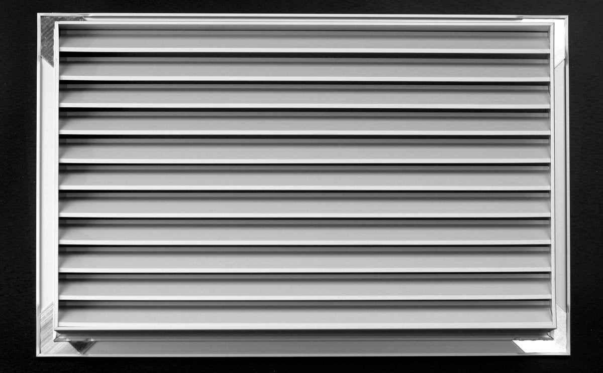 18&quot;w X 12&quot;h Aluminum Privacy Door HVAC Air Grille - &quot;V&quot; Shaped Louvers Ensure 100% View Block - Supply or Return - HVAC PremiumDG - A1812 - 1