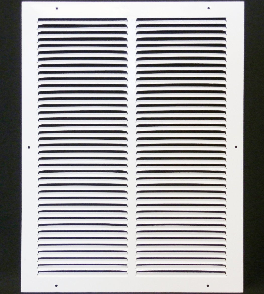 18"W X 20"H [Duct Opening] Steel Air Vent Return Grille - HVAC VENT DUCT COVER DIFFUSER - [Outer Dimensions: 19.75"W X 21.75"H] - HVAC Premium170 18X20 FBA