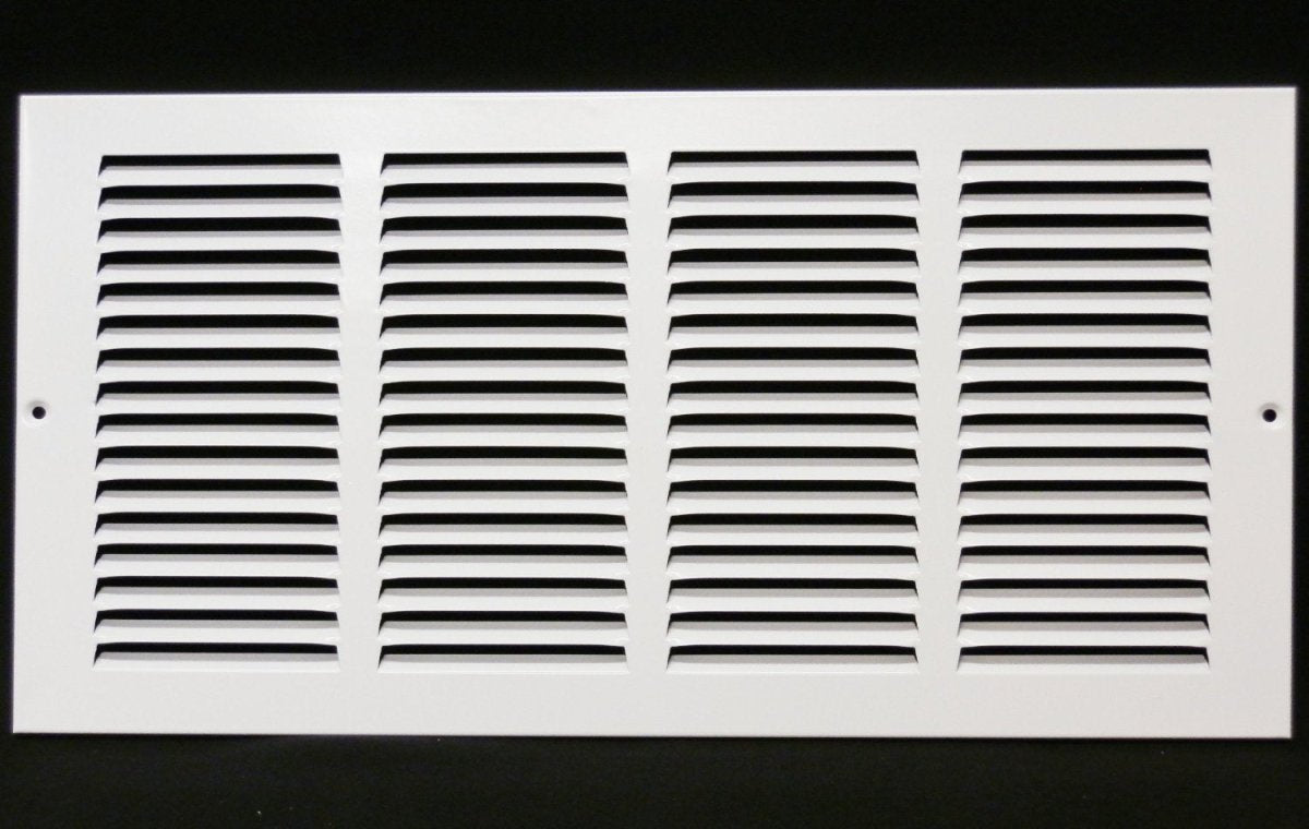 18"W X 8"H [Duct Opening] Steel Air Vent Return Grille - HVAC VENT DUCT COVER DIFFUSER - [Outer Dimensions: 19.75"W X 9.75"H] - HVAC PremiumRG188