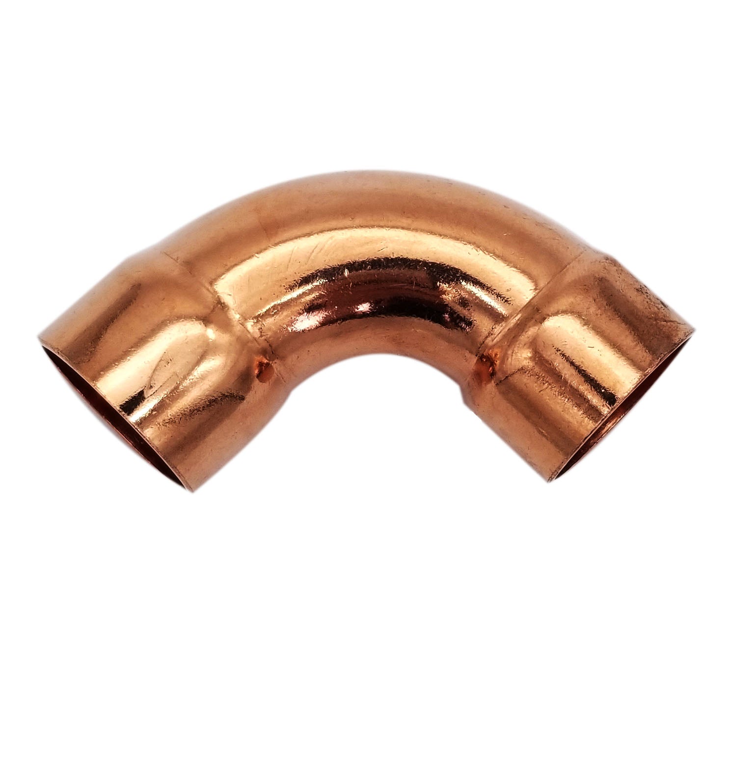 7/8 Inch (HVAC Outer Dimension) 3/4 Inch (Plumbing Inner Dimension) - Copper Long Radius 90° Elbow Fitting with 2 Solder Cups For Plumbing & HVAC – 99.9% Pure Copper - 10 Pack
