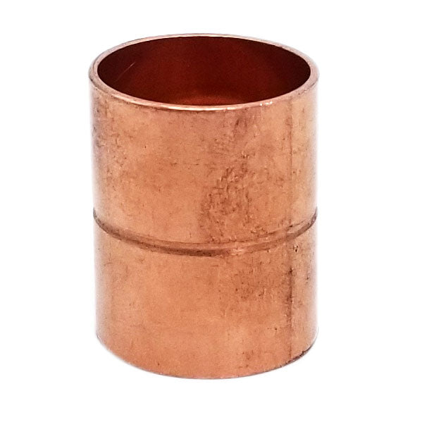 7/8 Inch Straight Copper Coupling Fittings With Rolled Tube Stop