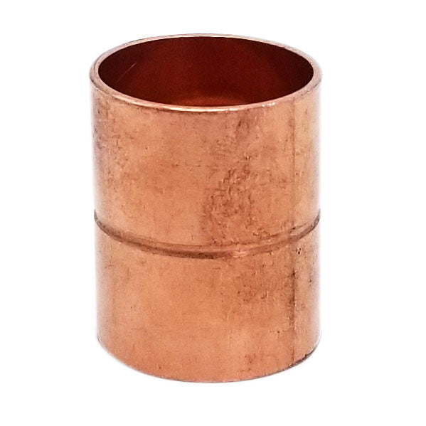 Straight Copper Coupling Fittings With Rolled Tube Stop