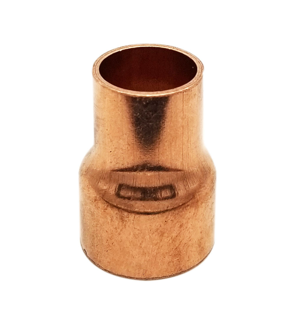 Copper Fitting 1 to 3/4 (HVAC Dimensions) Reducer / Increaser Copper Coupling & HVAC – 7/8 to 5/8 (Plumbing Inner Dimensions) 99.9% Pure Copper - 10 Pack