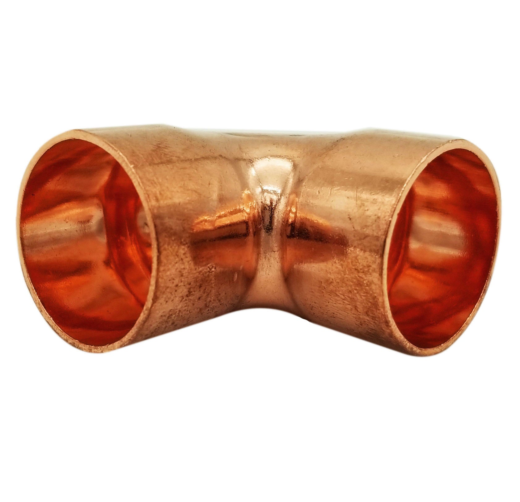 Copper Fitting 7/8 Inch (HVAC Outer Dimension) 3/4 Inch (Plumbing Inner Dimension) - 45 Degree Copper Pressure Elbow & HVAC – 99.9% Pure Copper - 10 Pack