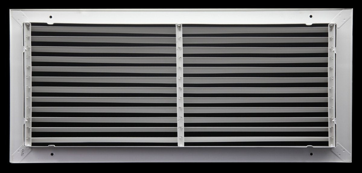 20&quot; x 10&quot; Steel Fixed Bar Return Grille - Sidewall and Ceiling - HVAC PremiumRG2010Steel FBA - 1