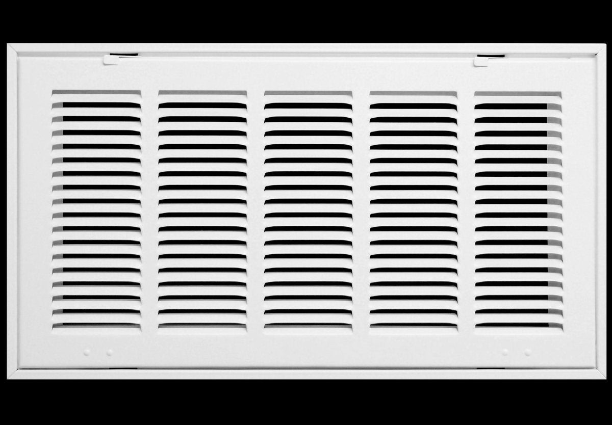 20" X 6" Steel Return Air Filter Grille for 1" Filter - Fixed Hinged - [Outer Dimensions: 22 5/8" X 8 5/8"] - HVAC Premium190 20X06 FBA